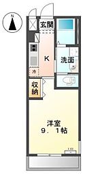 高松琴平電気鉄道長尾線 木太東口駅 徒歩19分の賃貸アパート 1階1Kの間取り
