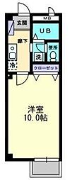 JR高徳線 木太町駅 徒歩5分の賃貸アパート 1階1Kの間取り