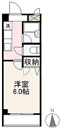 高松琴平電気鉄道長尾線 木太東口駅 徒歩8分の賃貸マンション 4階1Kの間取り