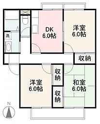 JR高徳線 屋島駅 徒歩14分の賃貸アパート 2階3DKの間取り