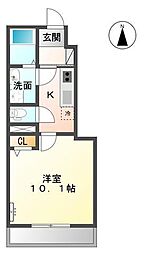 高松琴平電気鉄道琴平線 仏生山駅 3.3kmの賃貸アパート 1階1Kの間取り