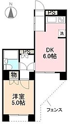 JR高徳線 栗林公園北口駅 徒歩5分の賃貸マンション 1階1DKの間取り