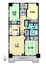 高松琴平電気鉄道琴平線 三条駅 徒歩5分の賃貸マンション 5階3LDKの間取り