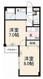 高松琴平電気鉄道長尾線 木太東口駅 徒歩2分の賃貸マンション 1階2Kの間取り