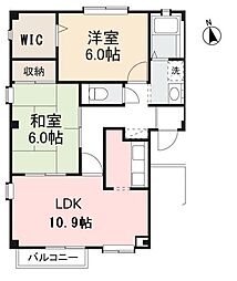 高松琴平電気鉄道長尾線 池戸駅 徒歩36分の賃貸アパート 2階2LDKの間取り