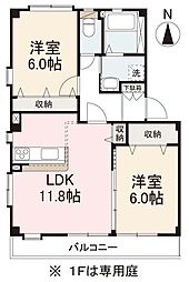 高松琴平電気鉄道志度線 潟元駅 徒歩27分の賃貸アパート 2階2LDKの間取り