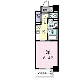 高松琴平電気鉄道琴平線 三条駅 徒歩11分の賃貸マンション 1階1Kの間取り