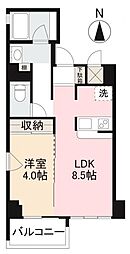 高松琴平電気鉄道琴平線 片原町駅 徒歩5分の賃貸マンション 7階1LDKの間取り