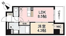 高松琴平電気鉄道長尾線 花園駅 徒歩3分の賃貸マンション 4階1LDKの間取り