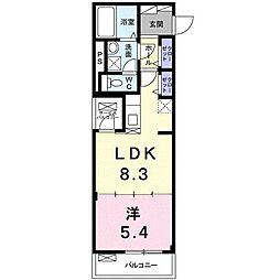 間取図画像 1LDK