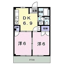 間取図画像 2DK
