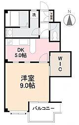 Glitter2 1DKの間取図画像