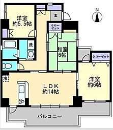 ストーンレイク子の浜B 3LDKの間取図画像