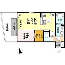 香川県高松市太田上町1232-1（賃貸アパート1LDK・1階・34.76㎡） その2