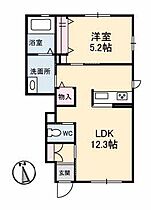 香川県高松市香川町大野2271-3（賃貸アパート1LDK・1階・44.85㎡） その2