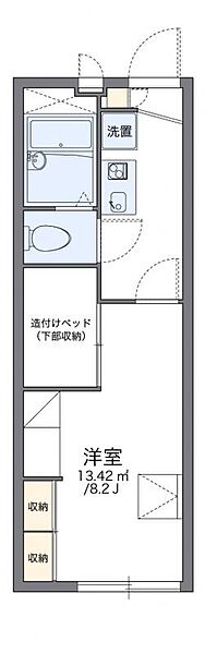 香川県高松市鬼無町藤井(賃貸アパート1K・1階・22.35㎡)の写真 その2