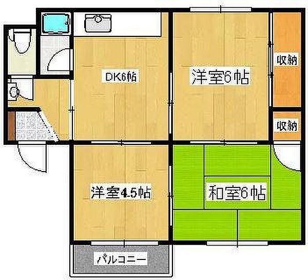 香川県高松市塩上町(賃貸マンション3DK・3階・49.89㎡)の写真 その2