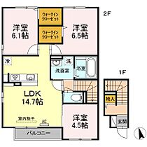 香川県高松市香南町由佐176-1（賃貸アパート3LDK・2階・75.72㎡） その2