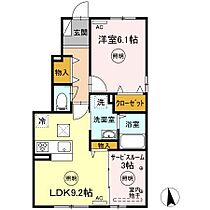 香川県高松市上福岡町680-1（賃貸アパート1LDK・1階・45.27㎡） その2