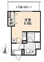 香川県高松市扇町一丁目25-42-1（賃貸マンション1R・7階・24.81㎡） その2