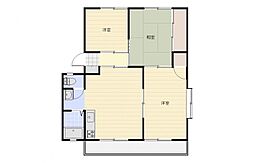 高松琴平電気鉄道長尾線 池戸駅 徒歩11分の賃貸アパート 1階3DKの間取り