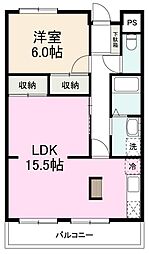 高松琴平電気鉄道志度線 潟元駅 徒歩8分の賃貸マンション 5階1LDKの間取り
