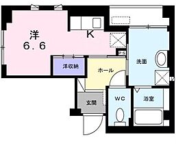 香川県高松市中央町6-28（賃貸マンション1R・2階・28.08㎡） その2