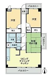 オプスBanzo 3LDKの間取図画像