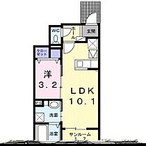 クラール元山駅前Ａ 103 ｜ 香川県高松市元山町1067番地1（賃貸アパート1LDK・1階・36.29㎡） その2