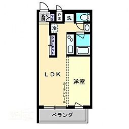 コリドールナカノ 4階1LDKの間取り