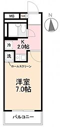 間取図画像 1K