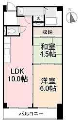 モアメゾン番町 2階2LDKの間取り