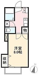 メゾンセレーノ 1Kの間取図画像