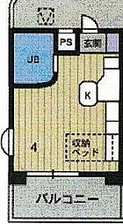 ラ・パルフェ・ド・コロン ワンルームの間取図画像