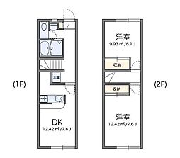 レオパレスルミエール 2DKの間取図画像