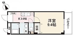 Ｃｒａｙｏｎ　Ｔｅｒｒａｃｅ 3階1Kの間取り