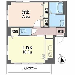 Ｆｏ.Ｌｏｈａｓ 3階1LDKの間取り