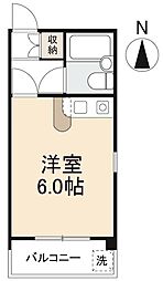 アルソリエート高松 ワンルームの間取図画像
