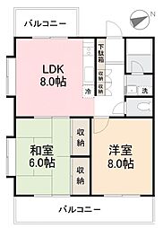 間取図画像 2LDK