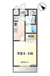 プリマヴェーラ 1Kの間取図画像