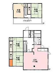 香川町川東上一戸建て 1階4LDKの間取り