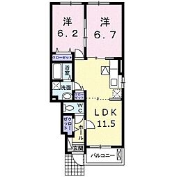 間取図画像 2LDK