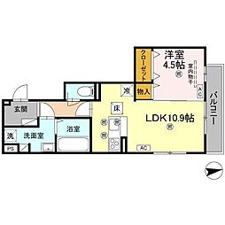 間取図画像 1LDK