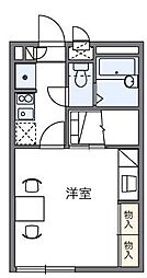 レオパレスｐｉｎｅ　ｃｒｅｓｔ 1階1Kの間取り