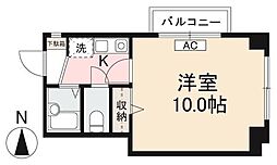 フローレス昭和町 1階1Kの間取り