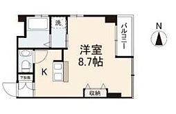 コリドールエスエフ 6階ワンルームの間取り