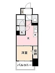 Ｊリヴェール高松南新町 2階1DKの間取り