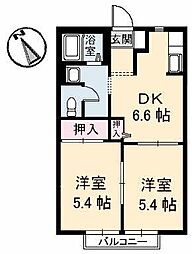 間取図画像 2DK