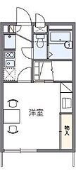レオパレスワイドフォレスト 1Kの間取図画像