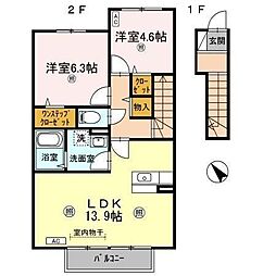 間取図画像 2LDK